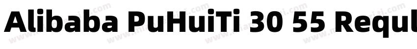 Alibaba PuHuiTi 30 55 Reqular字体转换